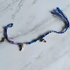 🌞 *3 For $10* NWOT Woven Dolphin Charm Bracelet/Anklet
